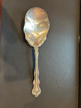 Rockford Ornate Silver Plate Serving Spoon